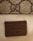 GG Supreme Monogram Web Small Neo Vintage Double Flap Messenger Bag Beige New Acero