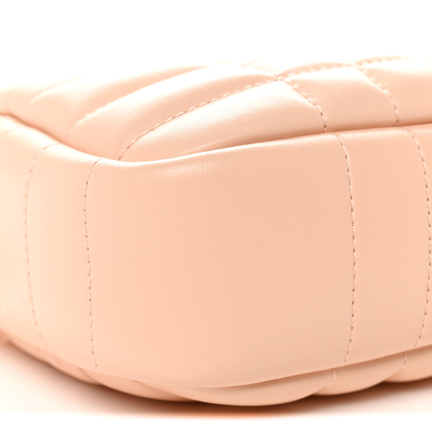 Lambskin Quilted Mini Lola Camera Bag Peach Pink