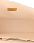 Caviar Quilted Small Double Flap White