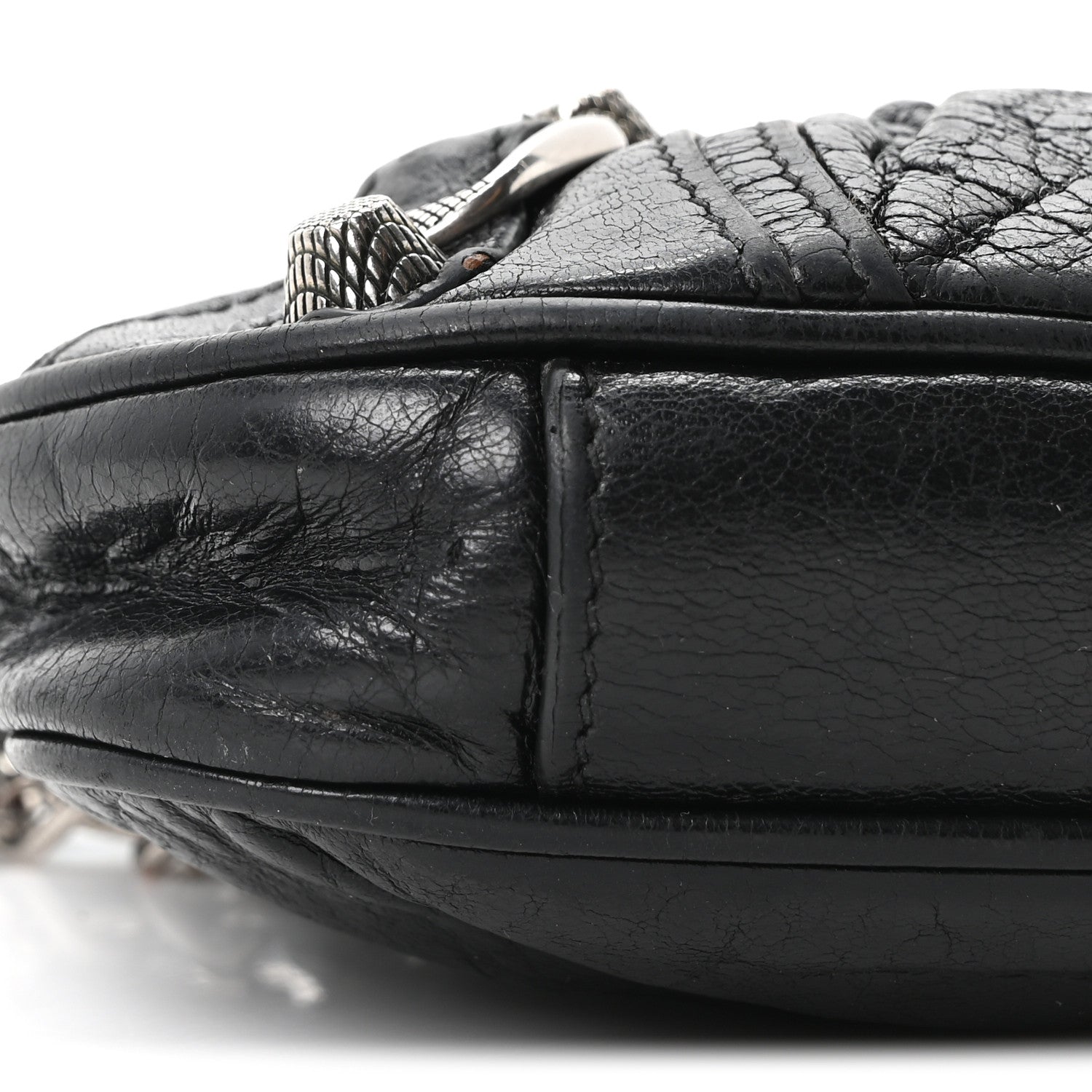 Agneau Arena Le Cagole Mini Purse With Chain Black