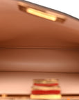 Vitello Seta Shiny Nappa Small Peekaboo I SEE U Satchel Lampone Light Rose