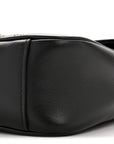 Calfskin Matelasse Small GG Marmont Shoulder Bag Black