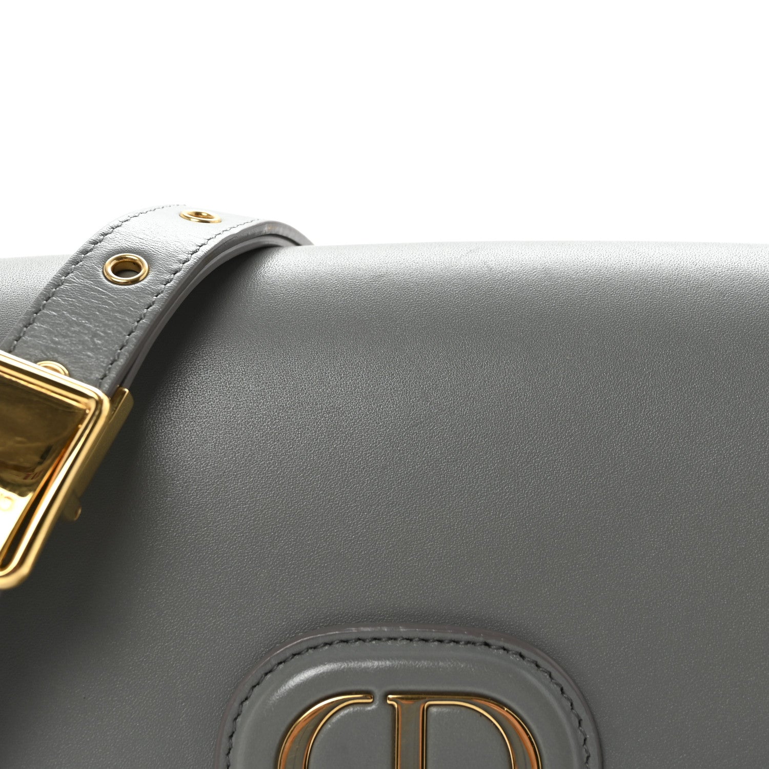 Box Calfskin Medium Bobby Flap Gray