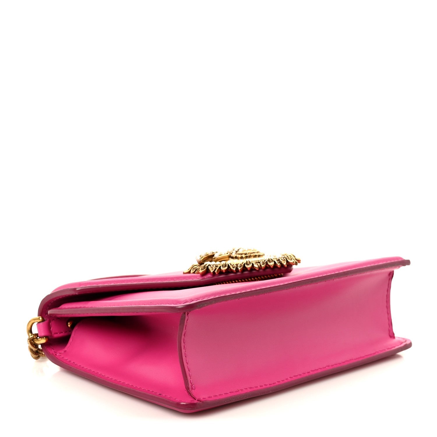 Smooth Calfskin Small Devotion Envelope Top Handle Bag Pink