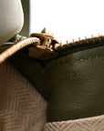 Calfskin Puzzle Hobo Avocado