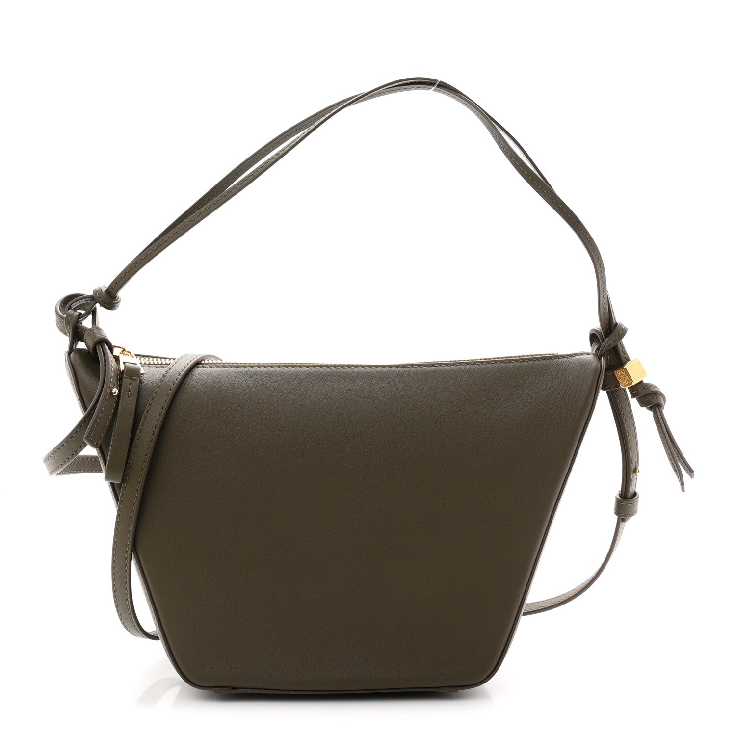 Calfskin Mini Hammock Hobo Vintage Khaki