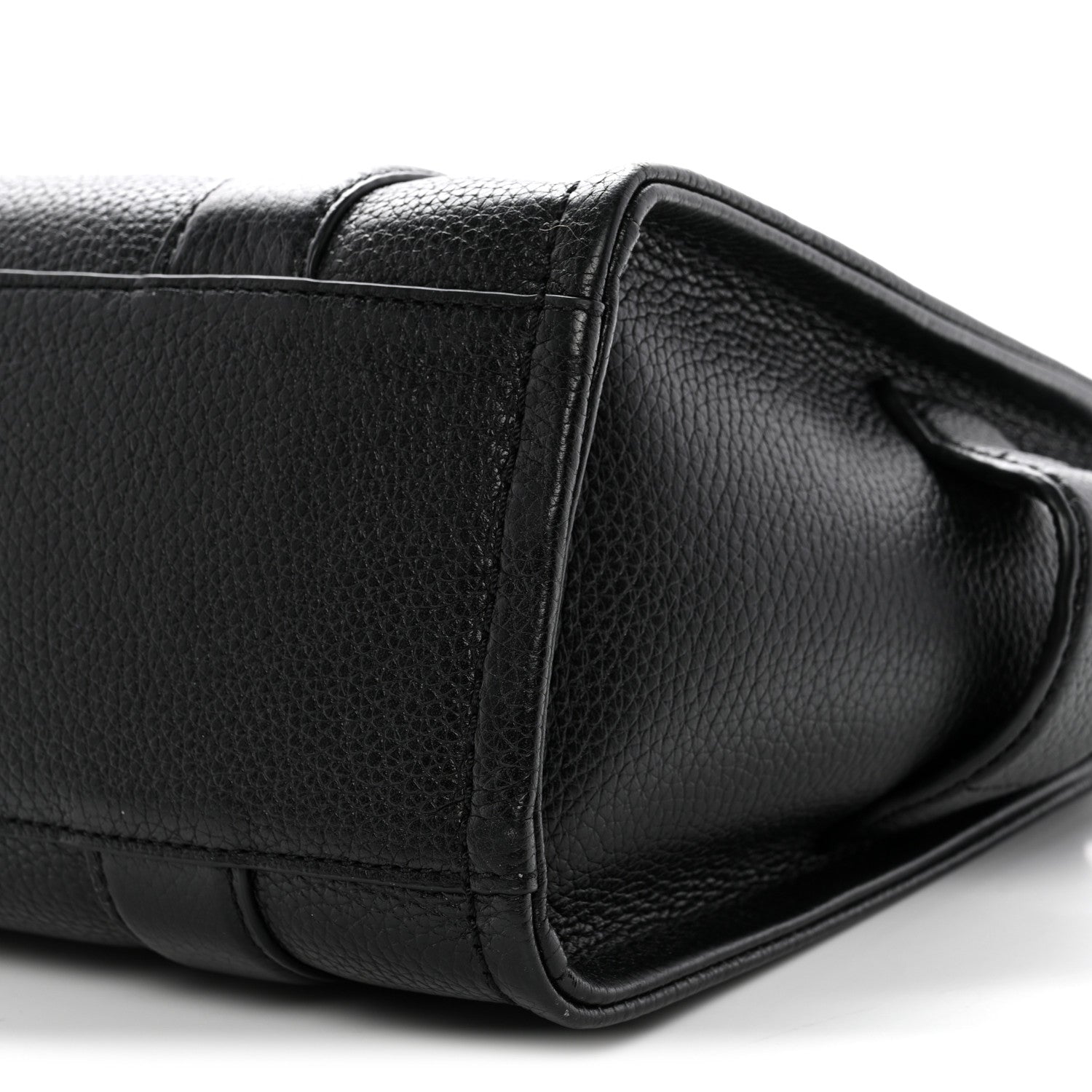 Grained Calfskin Small The Tote Bag Black