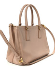 Saffiano Small Galleria Double Zip Tote Cammeo