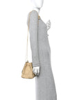Nappa Maxi Intrecciato Small Cassette Bucket Bag Porridge