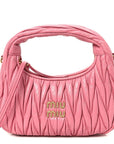 Nappa Matelasse Small Wander Hobo Pink