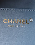 Suede Quilted Medium CHNL 25 Handbag Blue