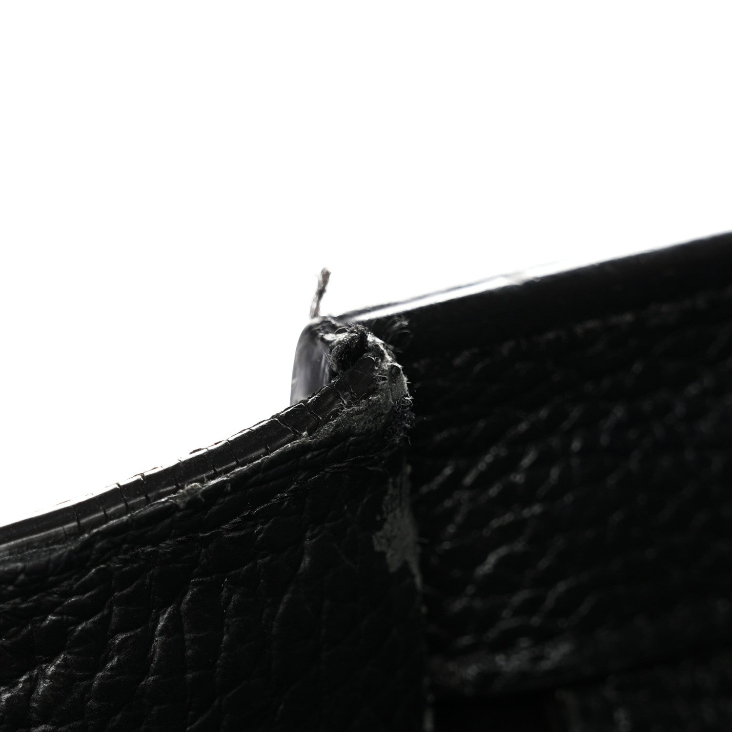 Drummed Calfskin Mini Luggage Black