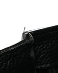 Drummed Calfskin Mini Luggage Black