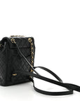 Lambskin Quilted Mini Urban Spirit Backpack Black