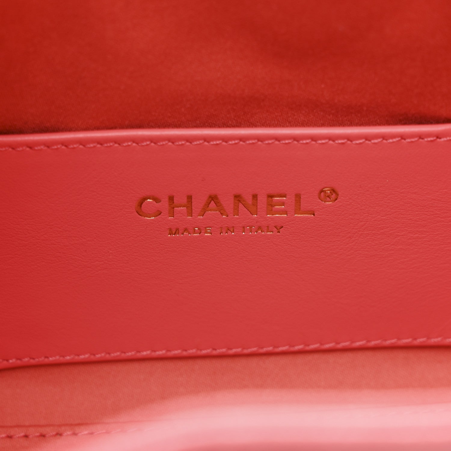 Caviar Quilted Mini CHNL 25 Handbag Coral