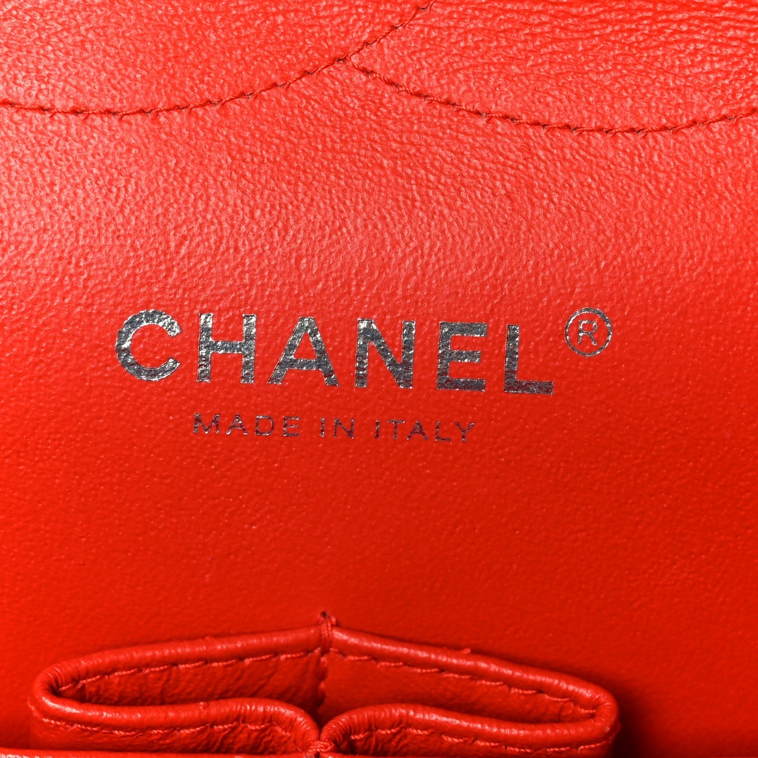 Patent Quilted Jumbo Double Flap Red