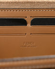 Recycled Fabric Jacquard Vitello King FF 1974 Baguette Soft Trunk Tobacco Moro Sand