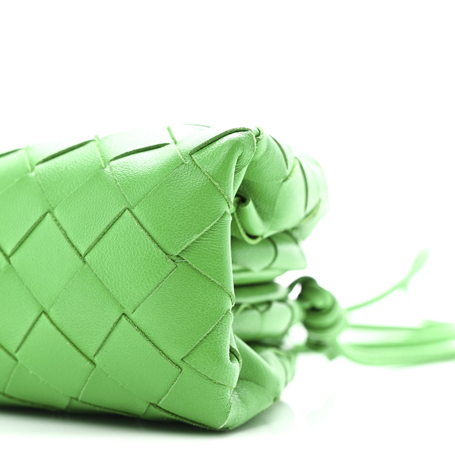 Nappa Intrecciato The Mini Pouch Clutch Parakeet
