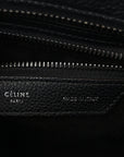 Drummed Calfskin Micro Luggage Black