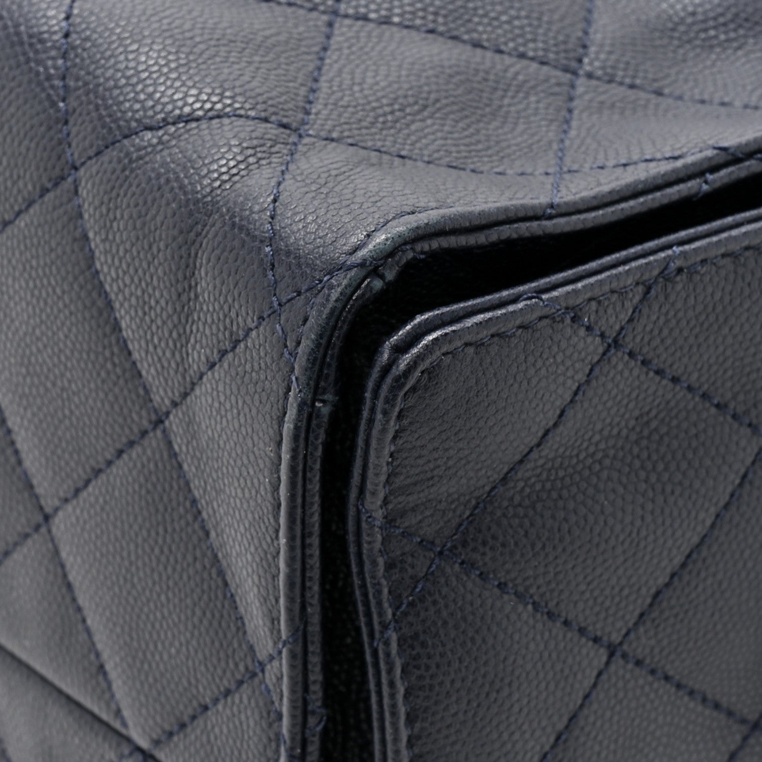 Caviar Quilted Medium CHNL 25 Handbag Dark Navy