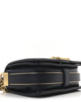 Sheepskin Braided Small Boy Reverso Flap Navy