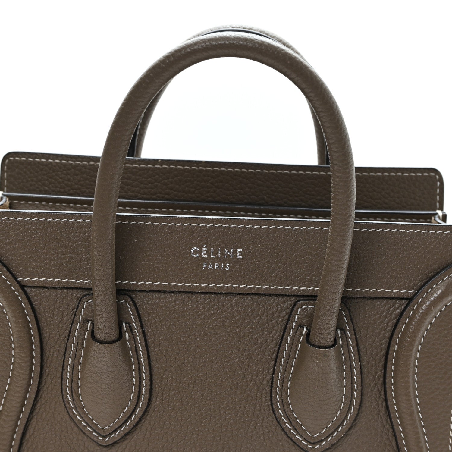 Drummed Calfskin Nano Luggage Souris