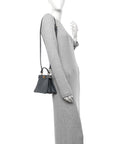 Vitello King Shiny Nappa Intreccio Petite Peekaboo I SEE U Satchel Tempesta