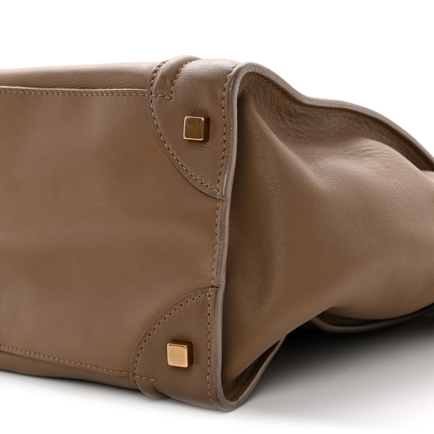 Smooth Calfskin Mini Luggage Camel