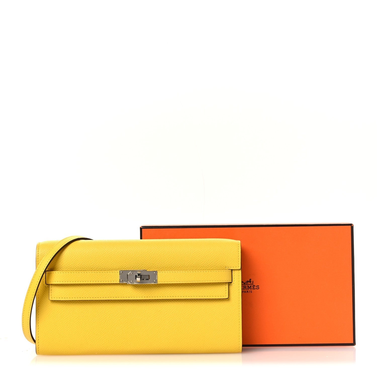 Epsom Kelly Wallet To Go Jaune De Naples