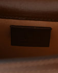 GG Supreme Monogram Mini Horsebit 1955 Crossbody Bag Beige Brown Sugar