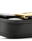 Nappa Matisse FF Embossed Nano Maxi Buckle Baguette Charm Black