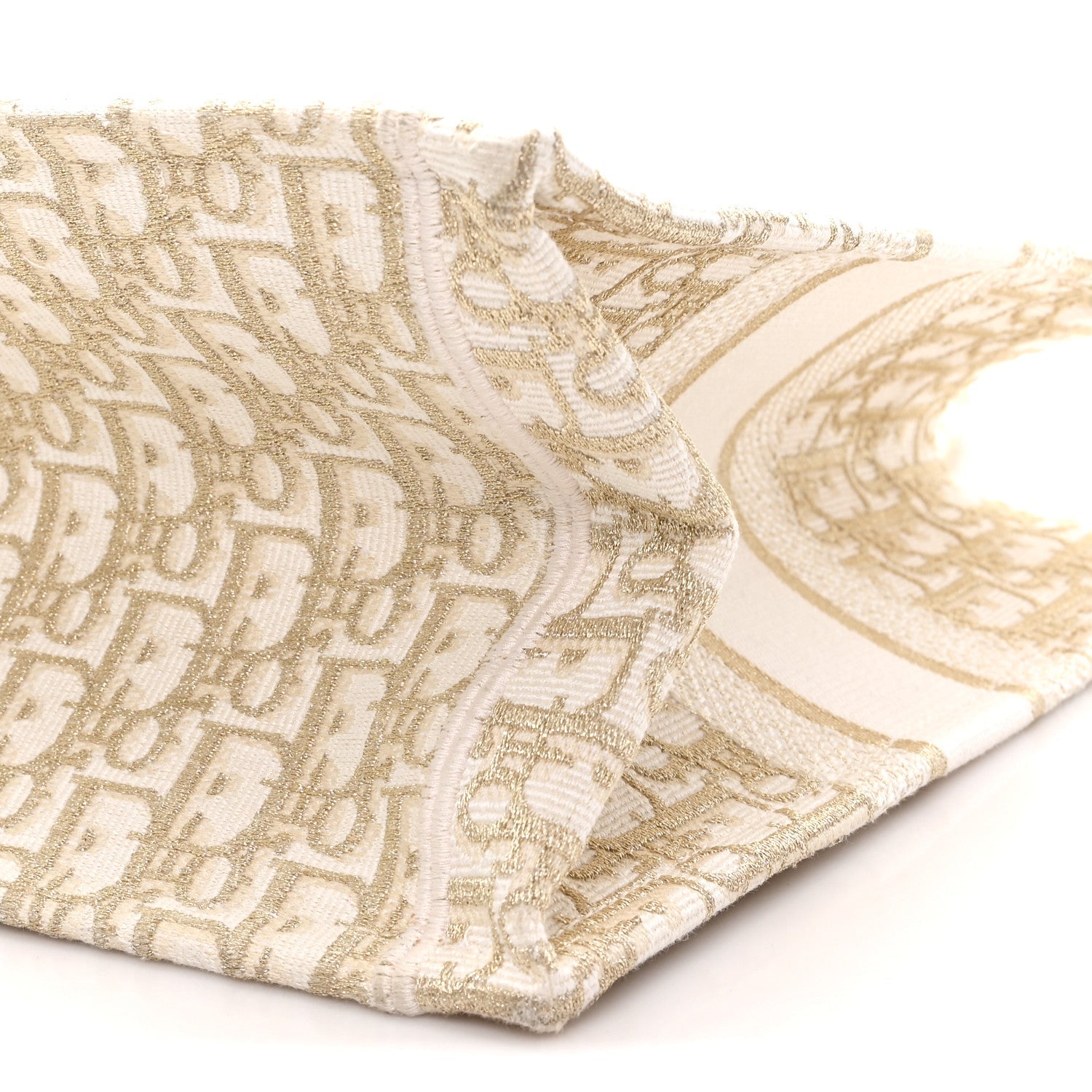 Oblique Medium Book Tote Gold Multicolor