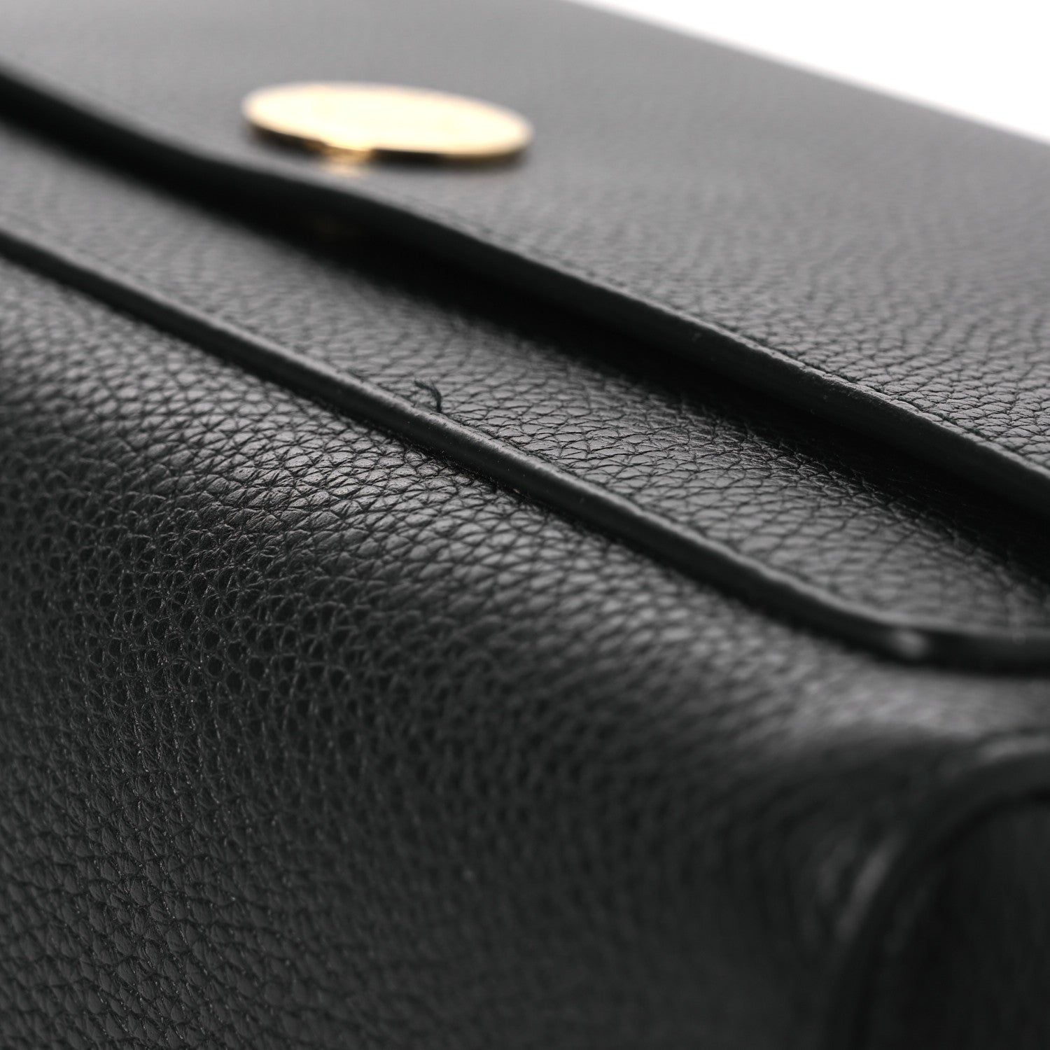 Grainy Calfskin Note Crossbody Bag Black