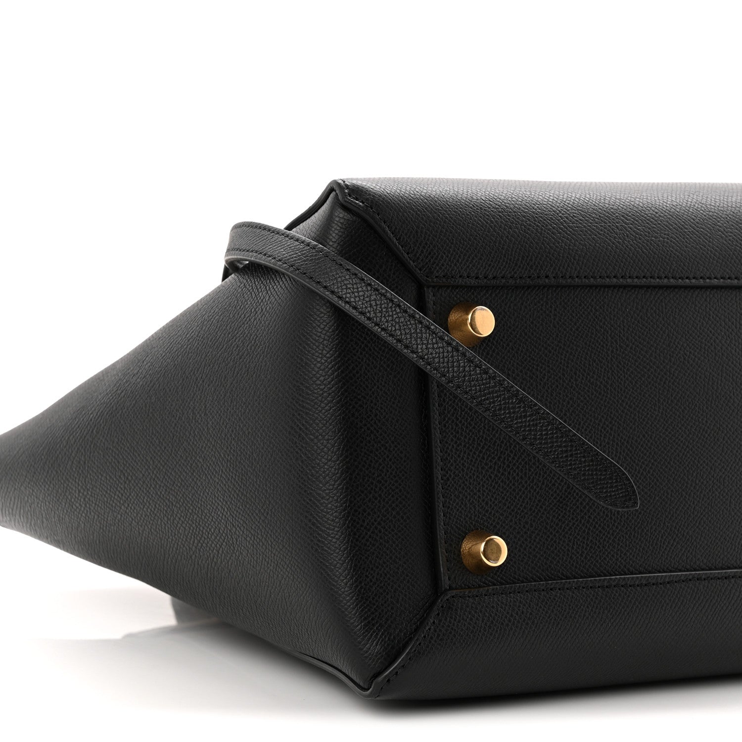 Grained Calfskin Mini Belt Bag Black