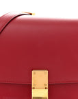 Box Calfskin Small Classic Box Flap Bag Red