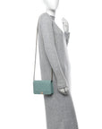 Caviar Quilted Boy Wallet On Chain WOC Light Blue