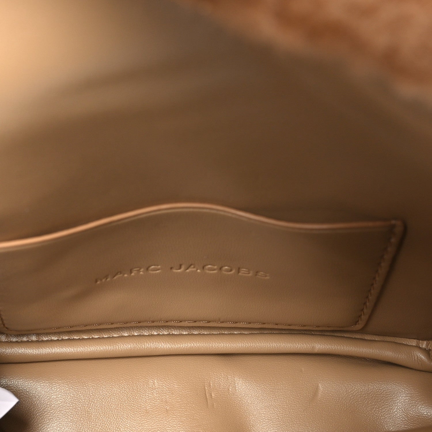 Faux Fur Calfskin Mini The Teddy J Marc Shoulder Bag Camel