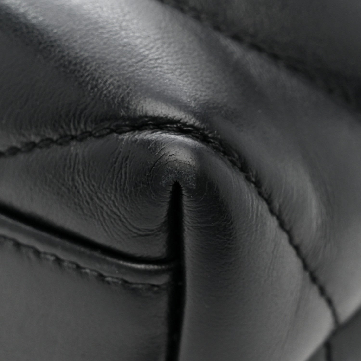 Calfskin Y Quilted Monogram Toy Loulou Crossbody Bag Black