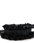 Ruffled Jersey Le Cagole Shoulder Bag XS Black