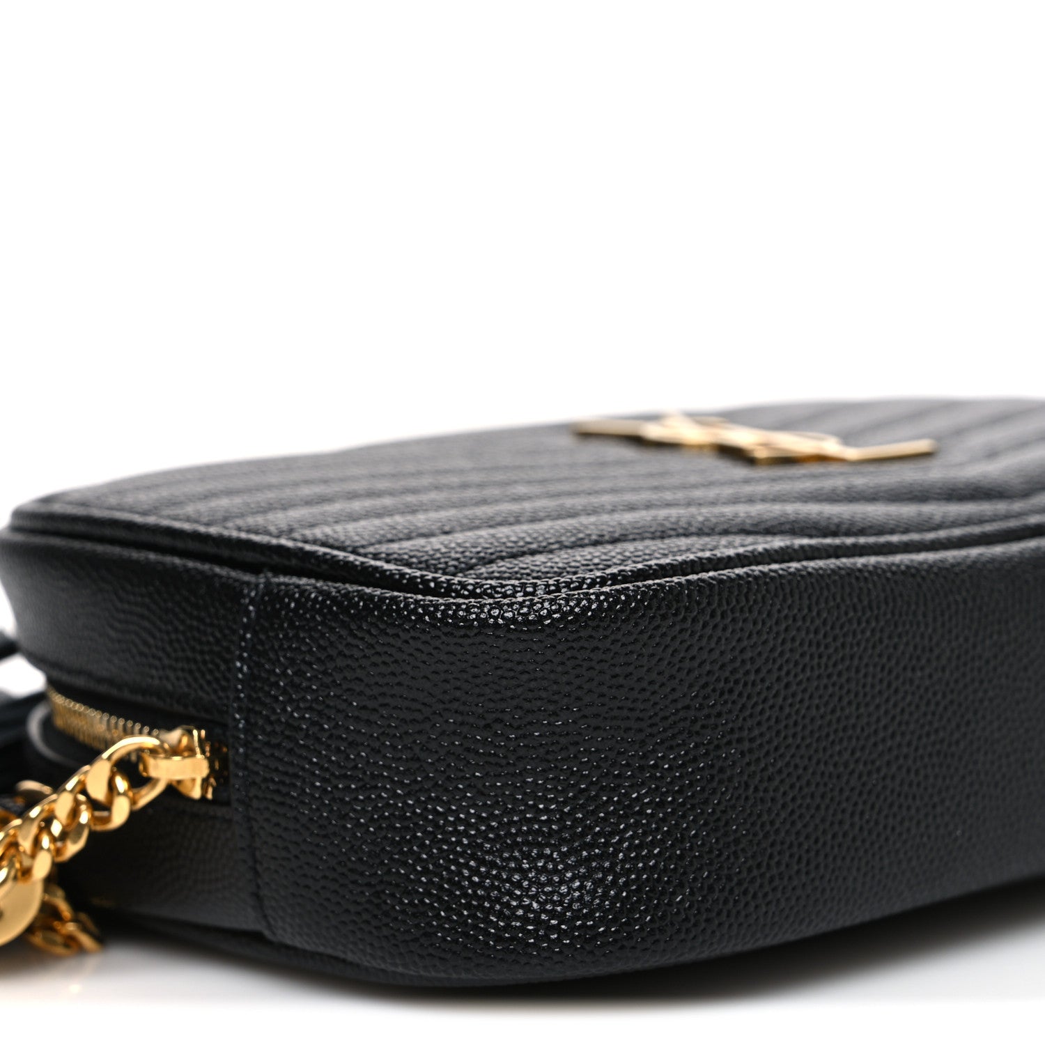 Grain De Poudre Matelasse Monogram Mini Lou Camera Bag Black