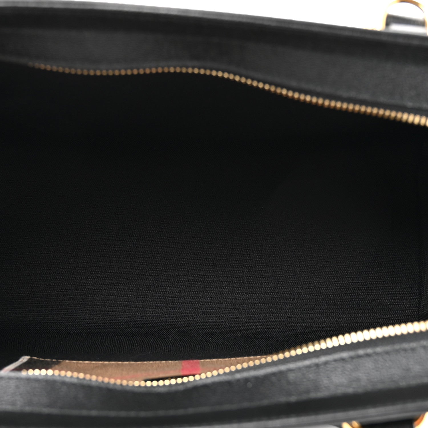 Calfskin Mega Check Small Banwell Tote Black