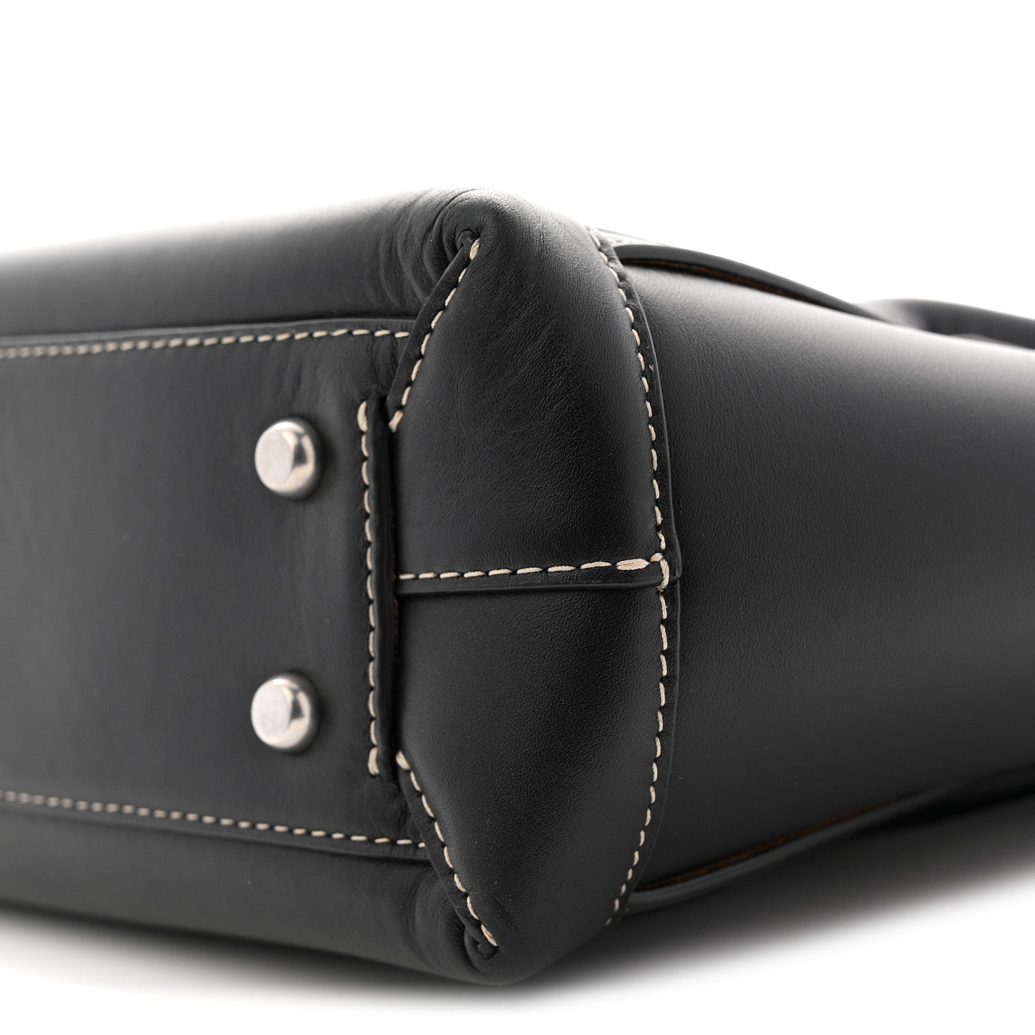 French Calfskin Maxi Intrecciato Arco 33 Black