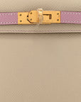 Epsom Horseshoe Mini Kelly Sellier 20 Craie Mauve Sylvestre