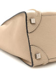 Drummed Calfskin Micro Luggage Dune