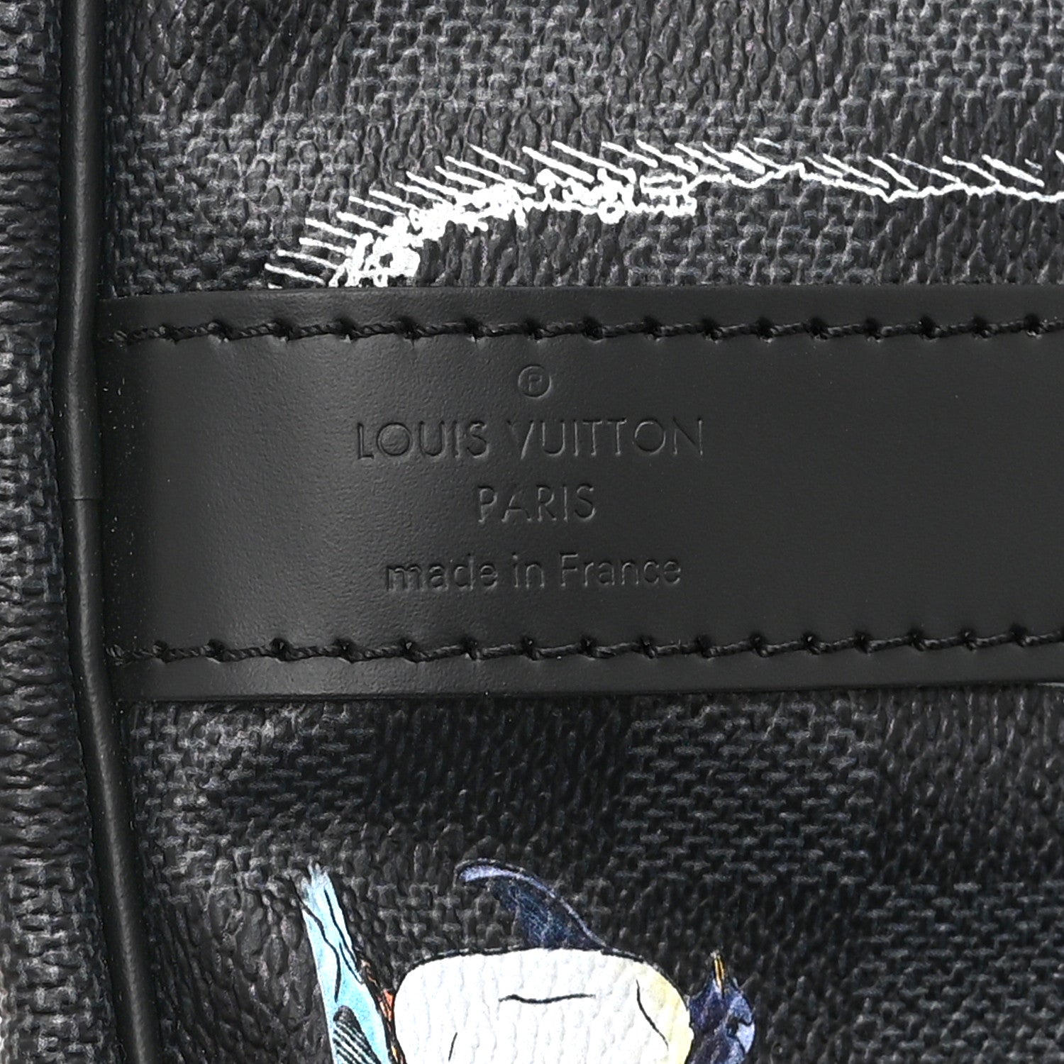 Damier Graphite World Map Keepall Bandouliere 50