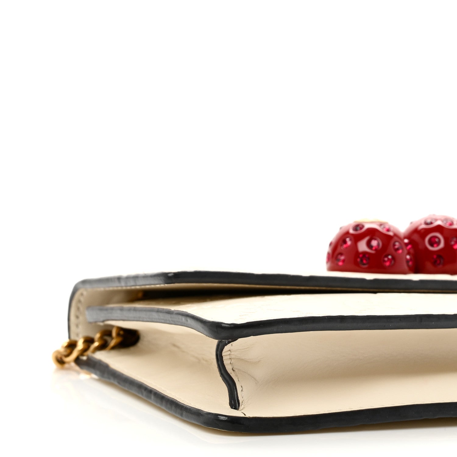 GCCIssima Mini Cherry Chain Bag White