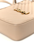 Calfskin Matelasse Monogram Lou Camera Bag Nude Powder