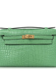 Matte Alligator Kelly Pochette Vert Comics
