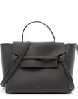 Grained Calfskin Mini Belt Bag Grey