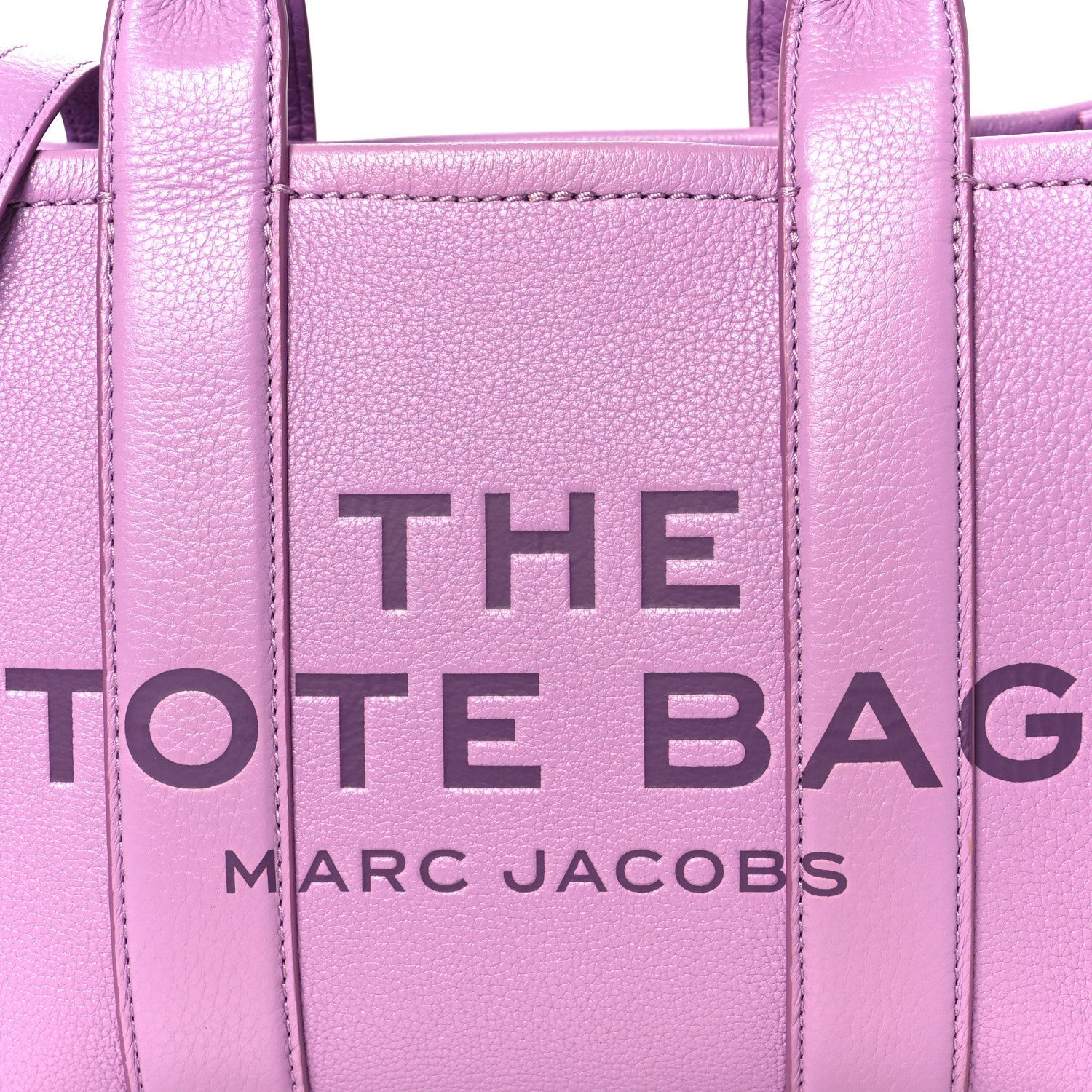 Grained Calfskin Small The Tote Bag Regal Orchid